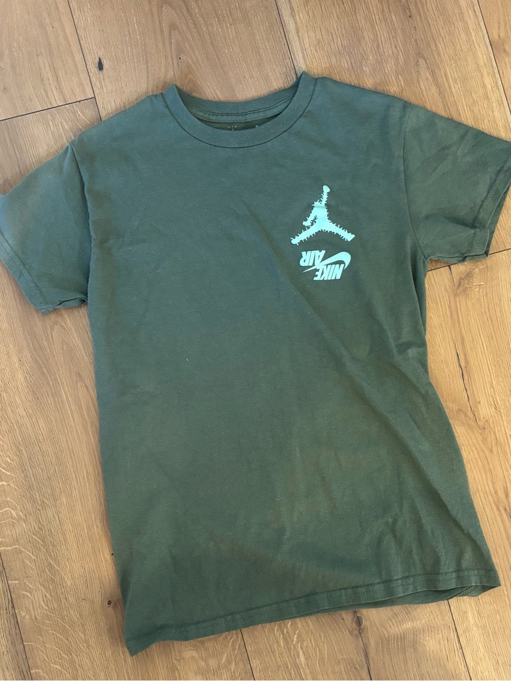 Nike Kids' Green Jordan T-Shirt with Mint Logo